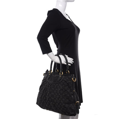 Louis Vuitton Denim Neo Cabby GM Black 3 of 10