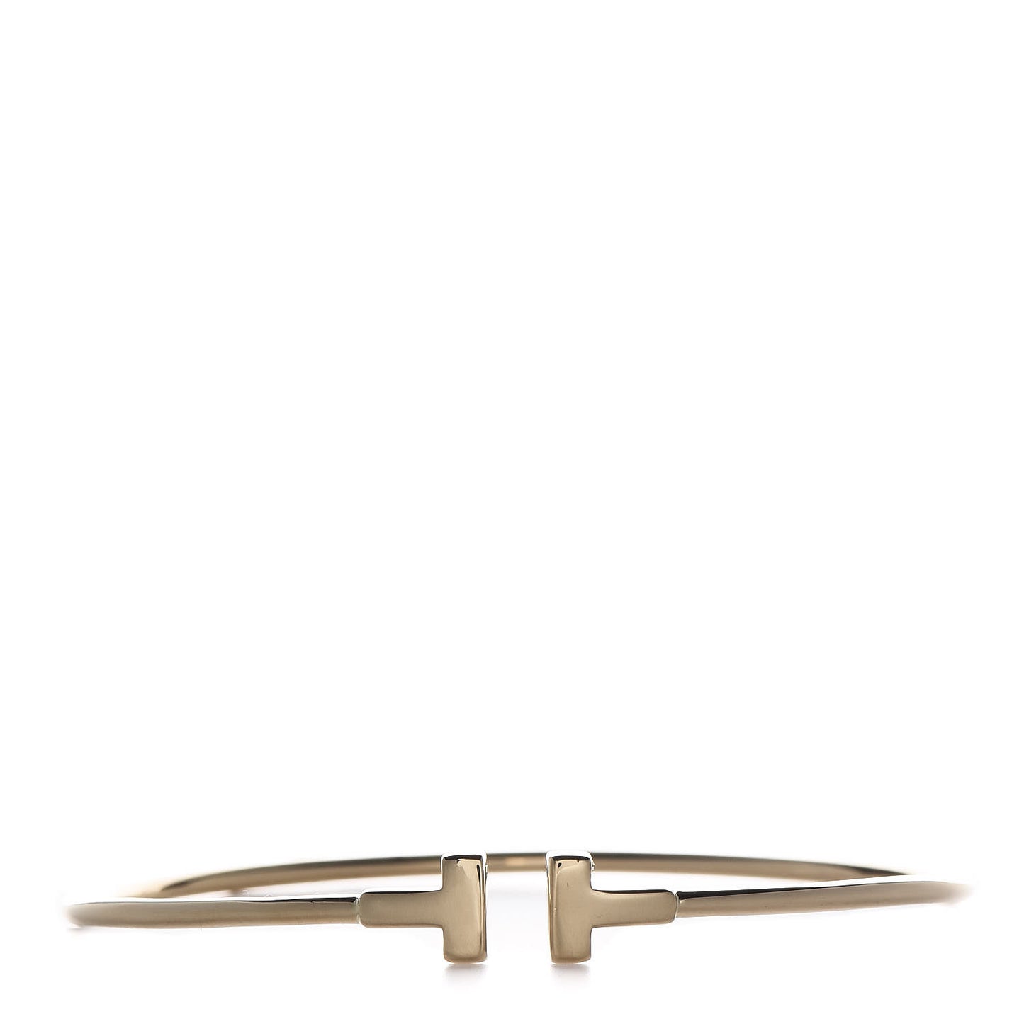 18K Yellow Gold Narrow T Wire Bracelet