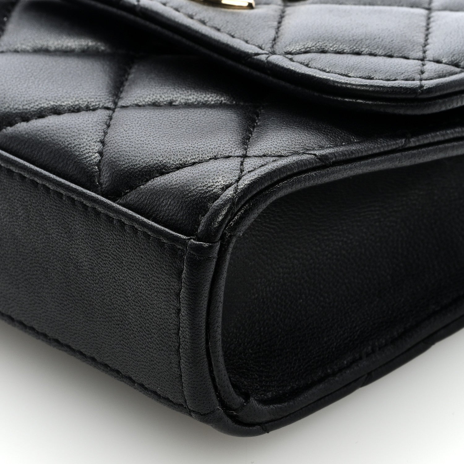 Chanel Lambskin Quilted Mini Trendy CC Clutch With Chain Black 9 of 10