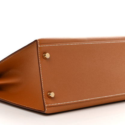Hermes Epsom Kelly Sellier 32 Gold 9 of 12