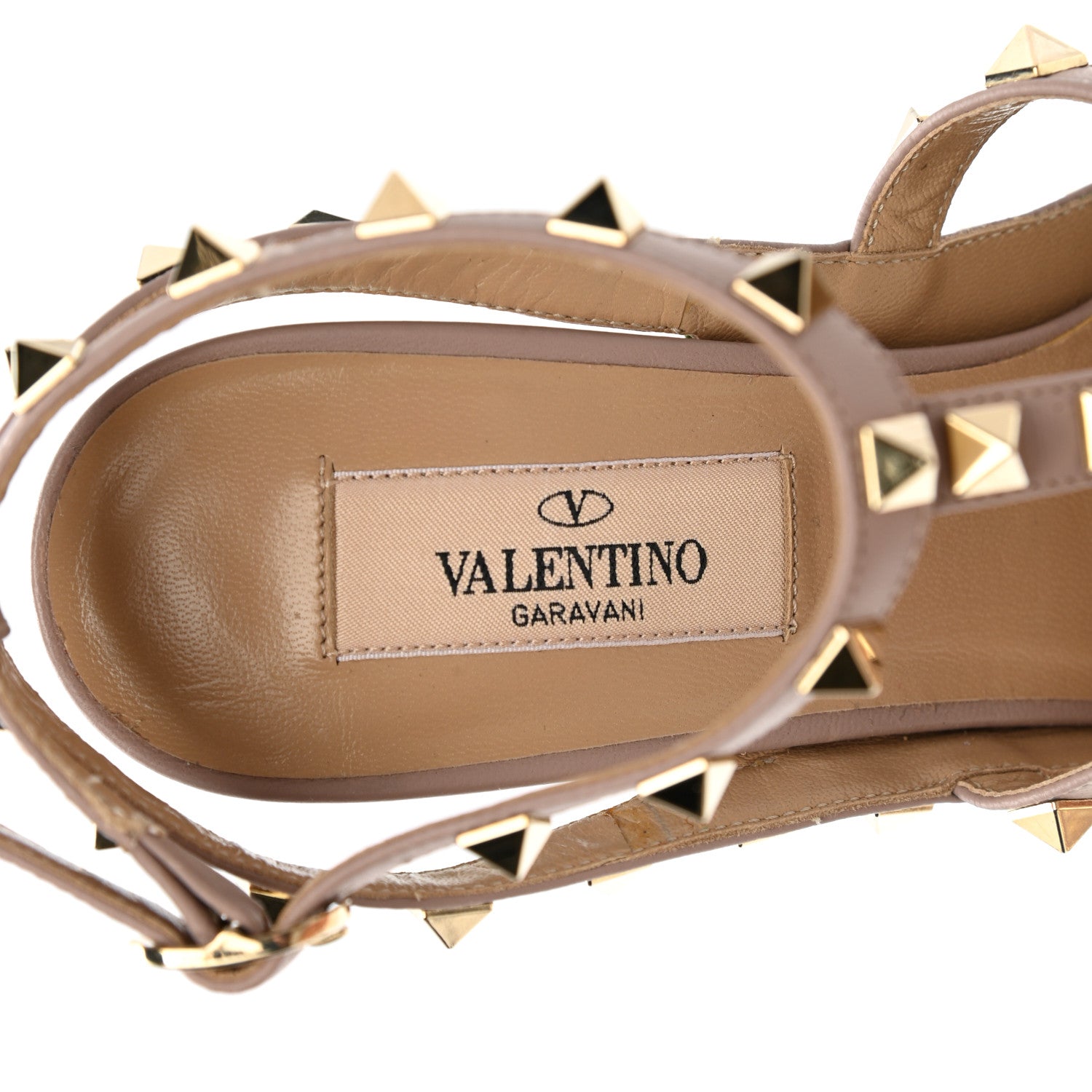 Valentino Garavani Patent Nappa Rockstud Ankle Strap 100mm Pumps 36.5 Green Poudre 7 of 9