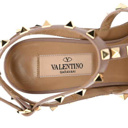 Valentino Garavani Patent Nappa Rockstud Ankle Strap 100mm Pumps 36.5 Green Poudre 7 of 9