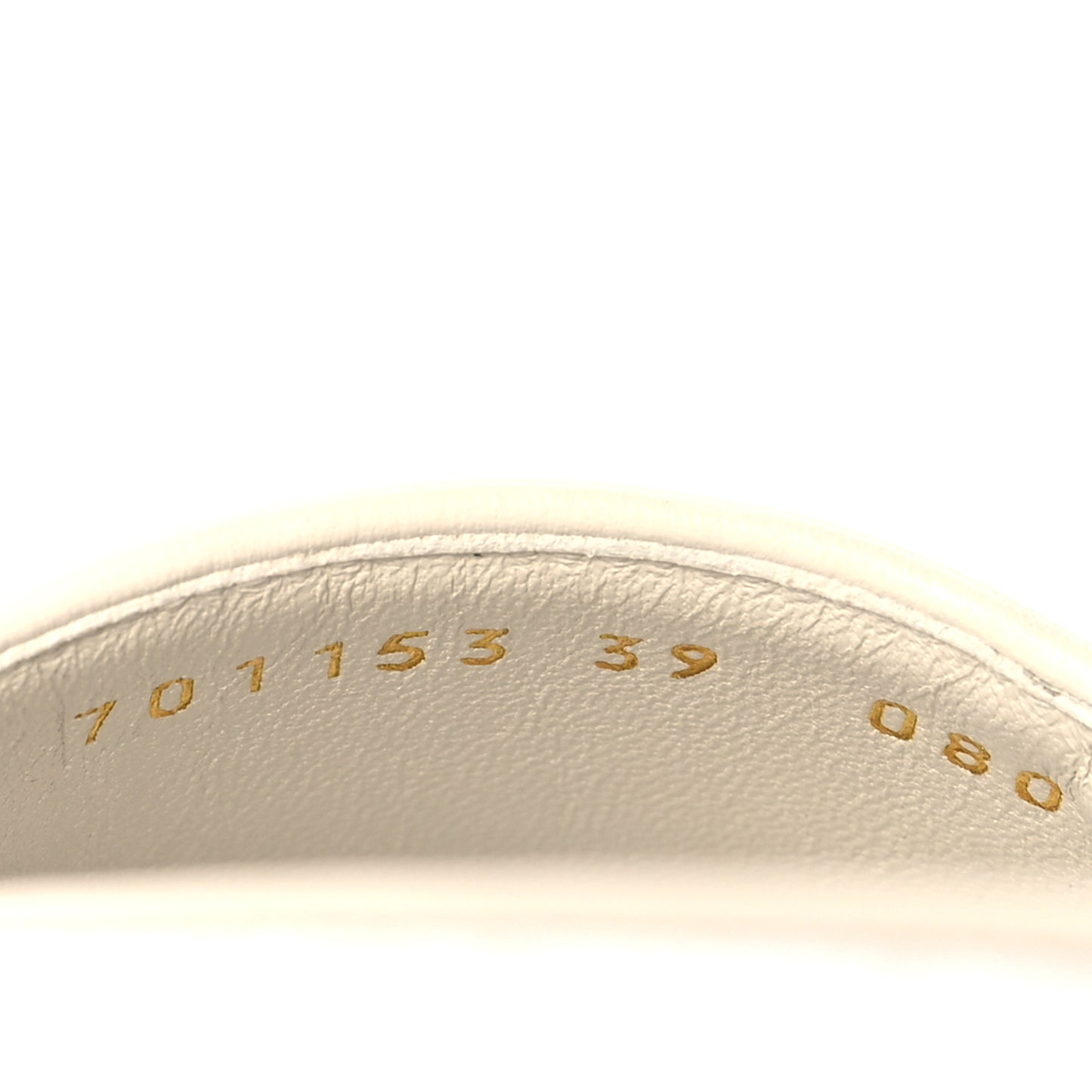 GG Supreme Monogram Granada Kid Angelina Platform 35mm Slingback Sandals 39 White Mystic White