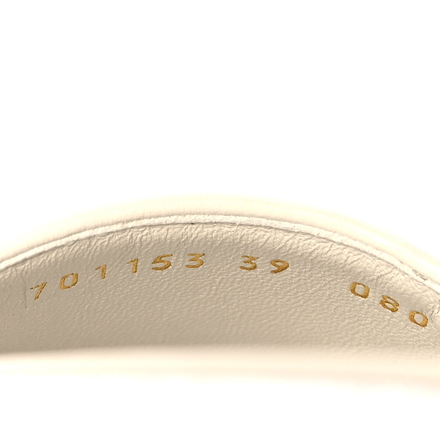 Gucci GG Supreme Monogram Granada Kid Angelina Platform 35mm Slingback Sandals 39 White Mystic White 6 of 9