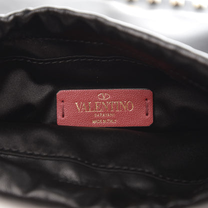 Valentino Garavani Calfskin Rockstud Drawstring Pouch Black 6 of 6