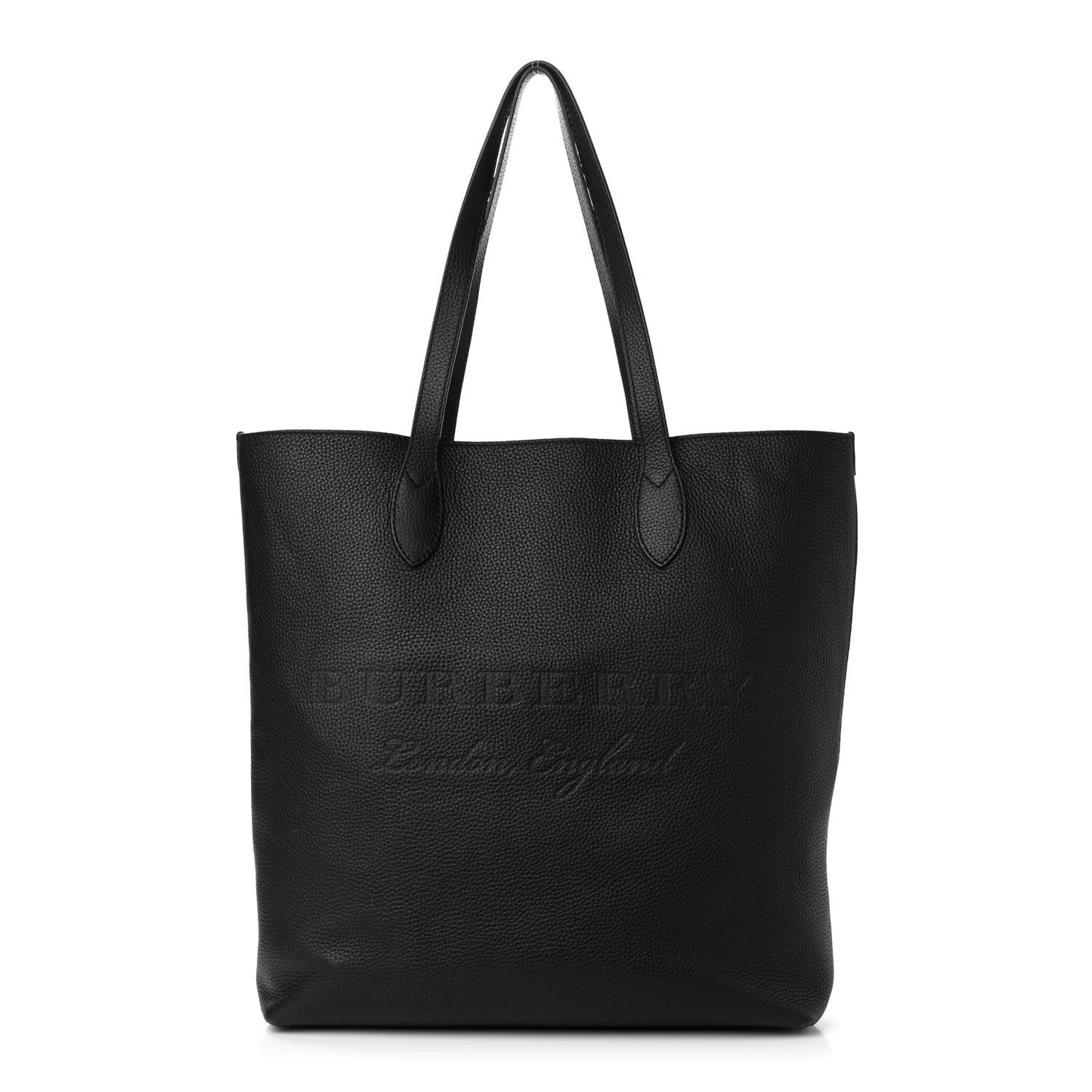 Grainy Calfskin Remington Tote Black