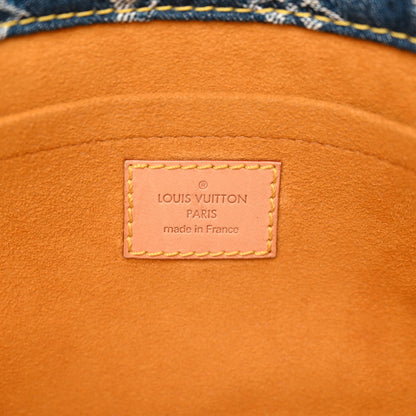 Louis Vuitton Monogram Denim Sac Plat Blue 6 of 10