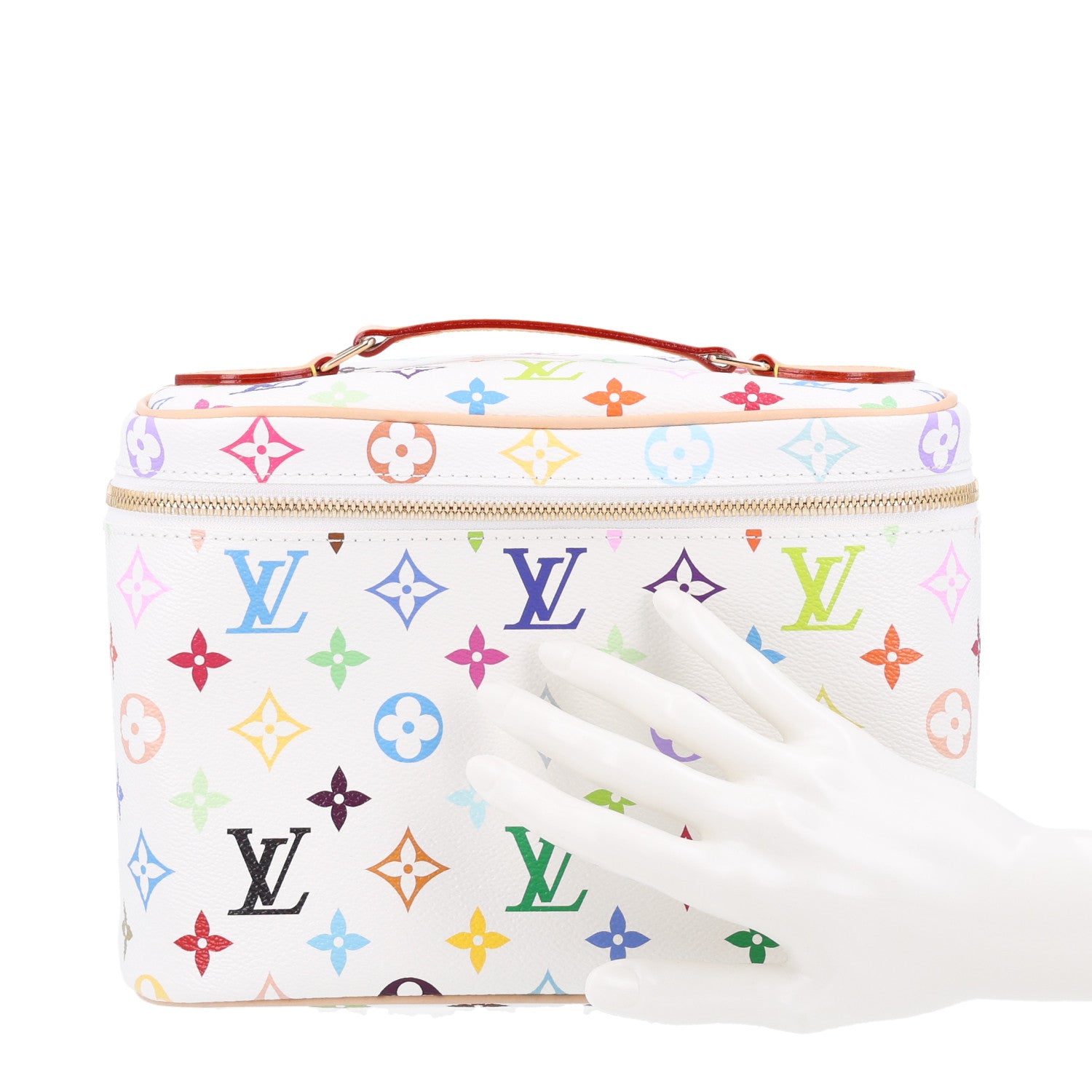 Louis Vuitton LV X TM Monogram Multicolor Nice BB White 2 of 9