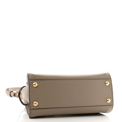 Fendi Vitello Seta Shiny Nappa Plexiglass Tortoise Mini Peekaboo Iconic Satchel Tortora 4 of 10