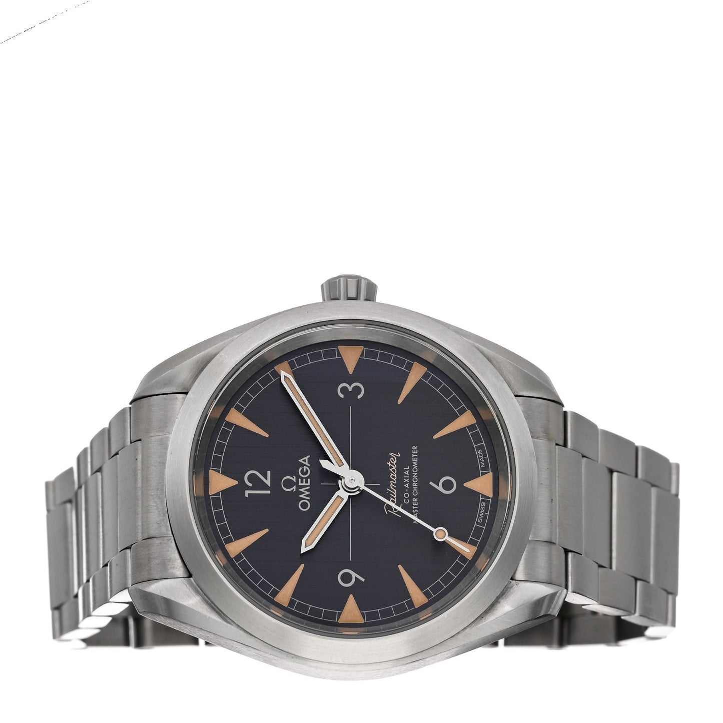 Stainless Steel 40mm Railmaster Co-Axial Chronometer Automatic Watch Black 220.10.40.20.01.001