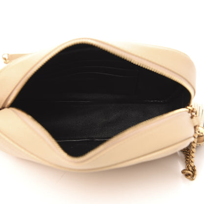 Saint Laurent Grain De Poudre Matelasse Monogram Mini Lou Camera Bag New Powder 5 of 10