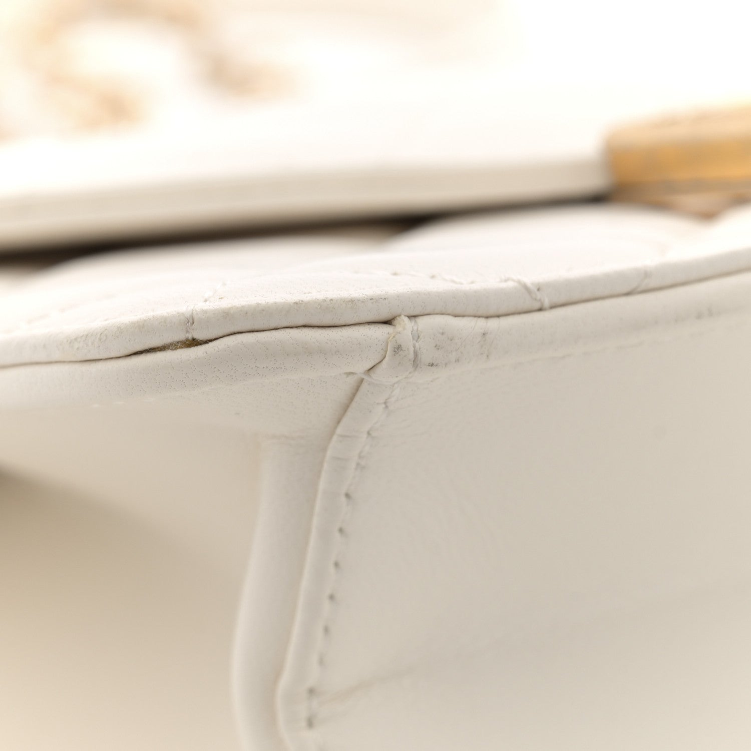 Chanel Calfskin Strass Quilted Flap White 14 of 14