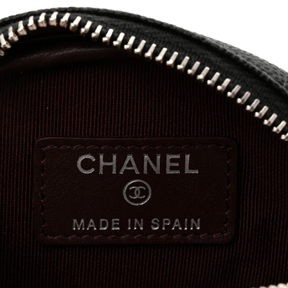 Chanel Caviar Quilted Zip Around Classic Coin Purse Black 6 of 7