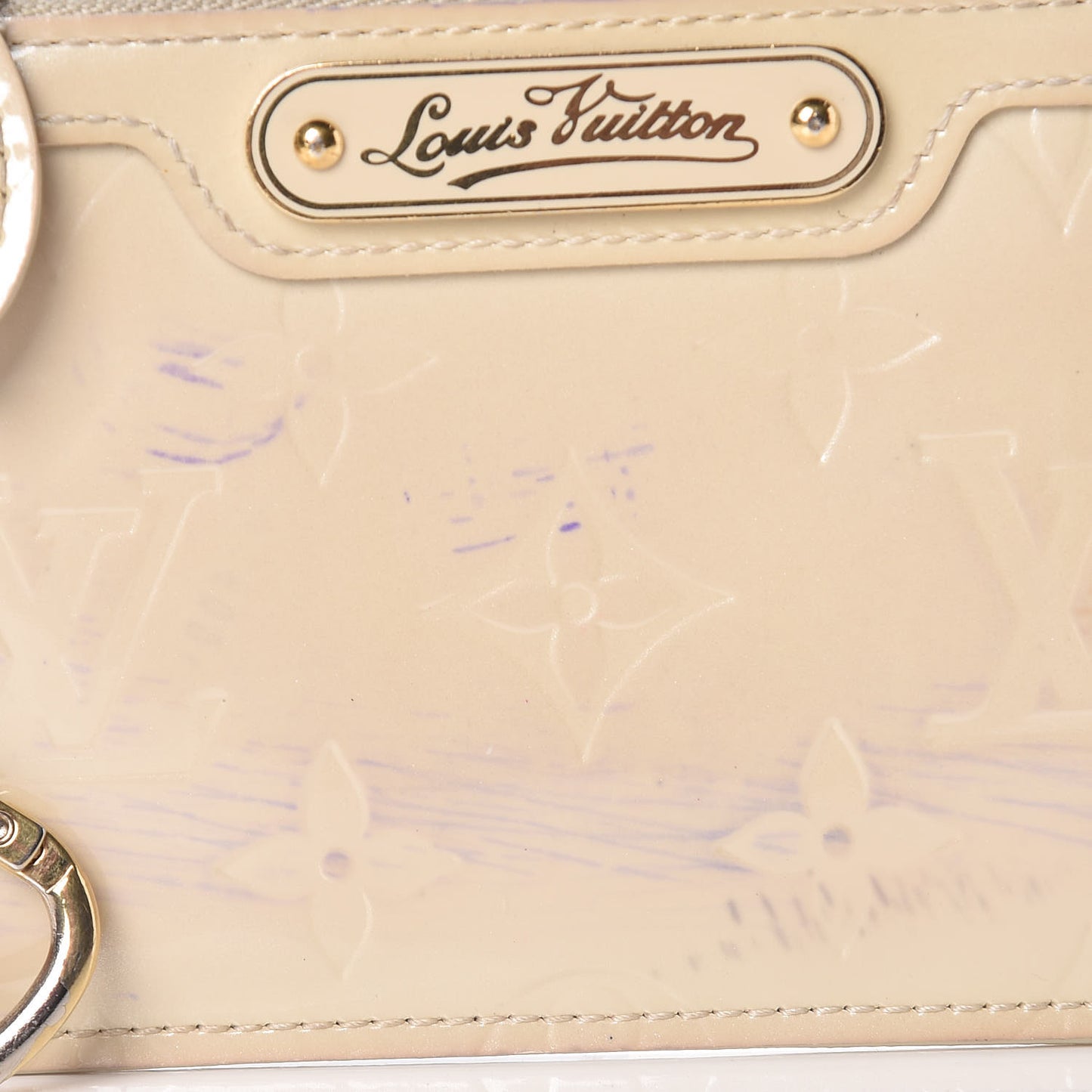 Vernis Key Pouch Perle