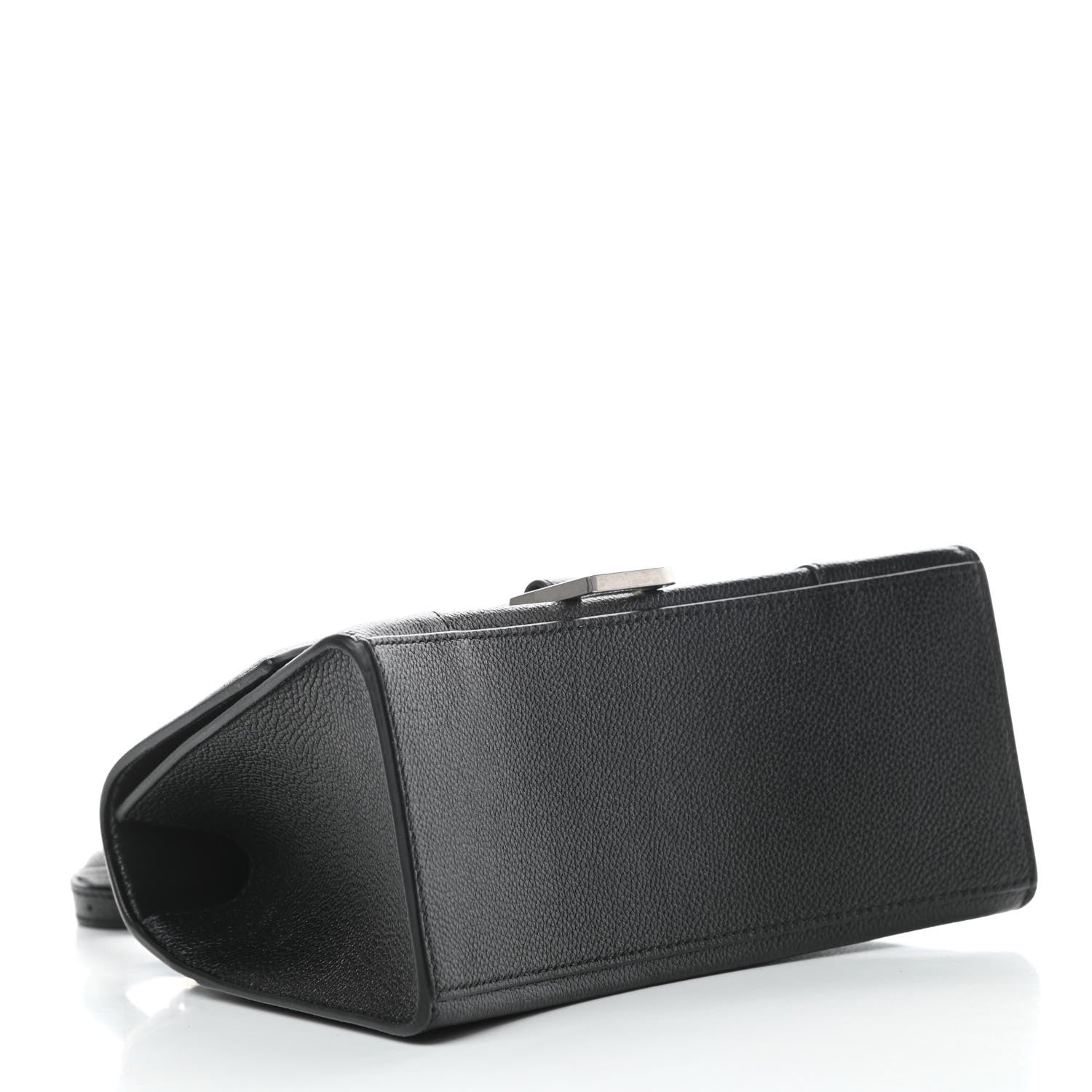Balenciaga Grained Calfskin Small Hourglass Top Handle Bag Black 4 of 11