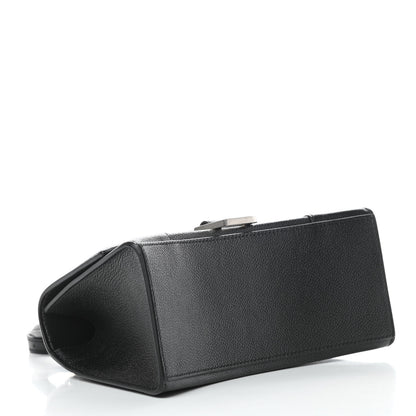 Balenciaga Grained Calfskin Small Hourglass Top Handle Bag Black 4 of 11