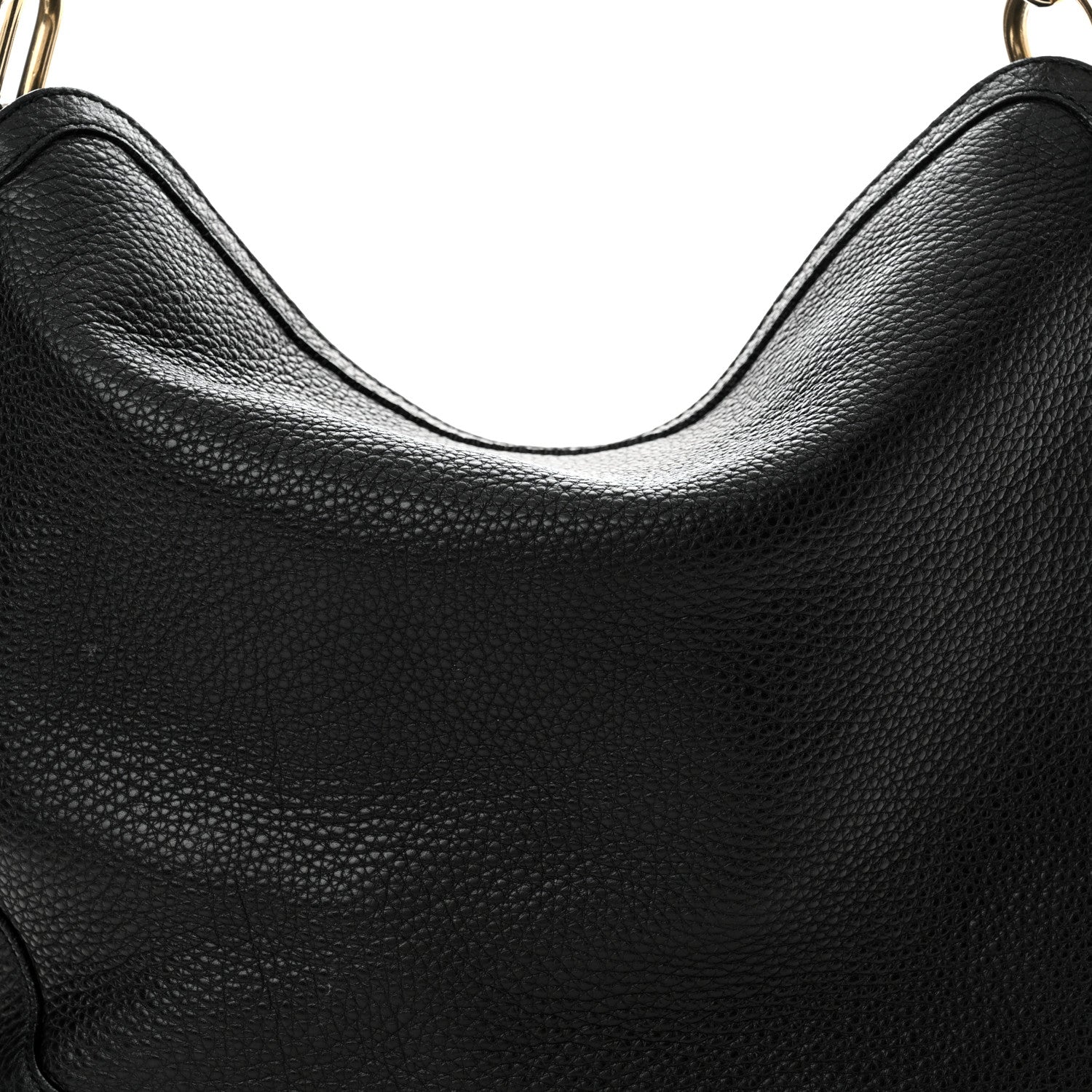 Gucci Pebbled Calfskin Medium Diana Bamboo Shoulder Bag Black 8 of 13
