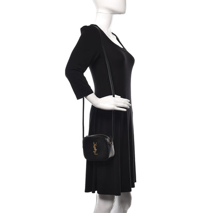 Saint Laurent Grain De Poudre Small Classic Monogram Camera Bag Black 2 of 9