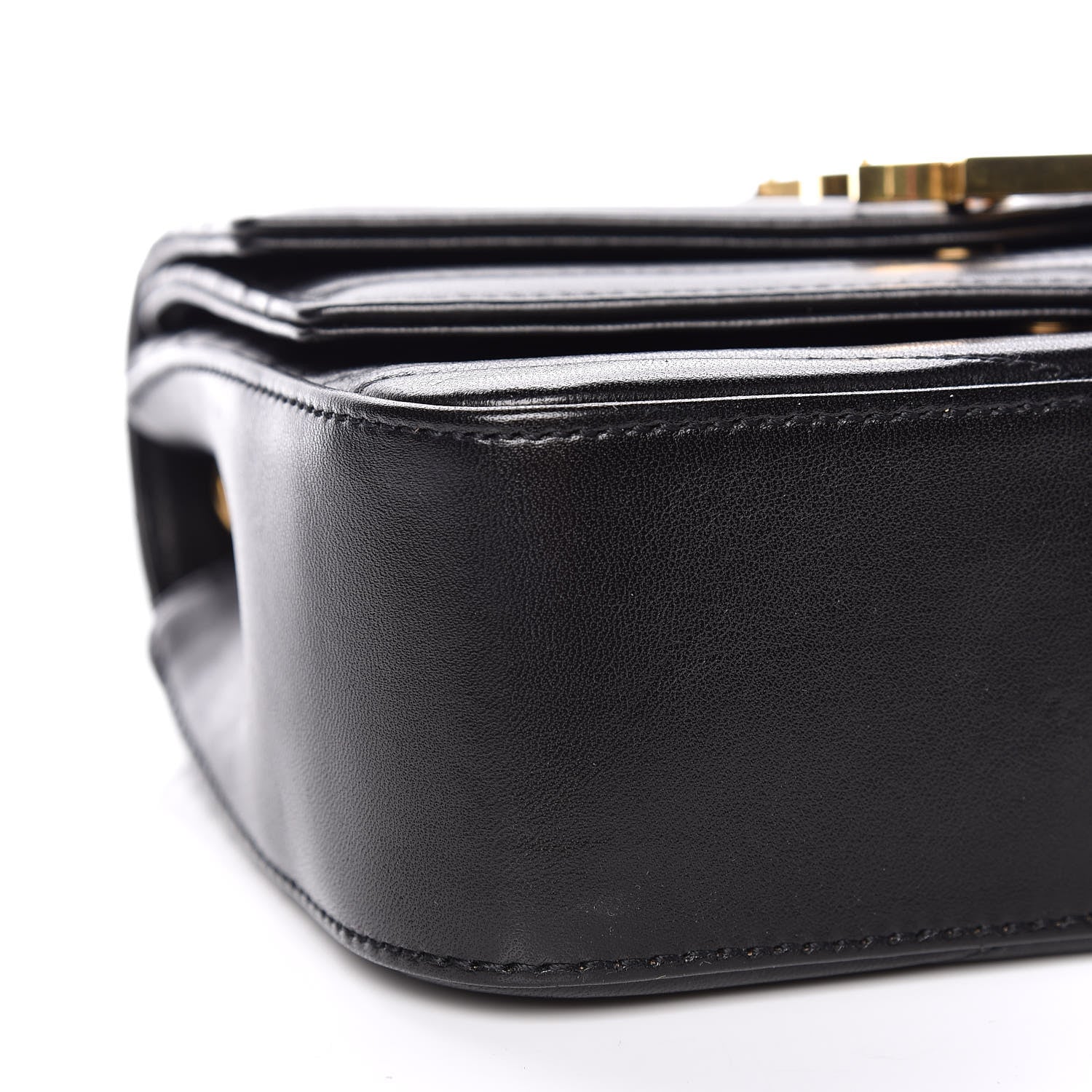 Saint Laurent Lambskin Matelasse Chevron Monogram Small Sulpice Bag Black 9 of 10