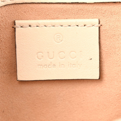 Gucci Calfskin Matelasse Super Mini GG Marmont Shoulder Bag White 6 of 16