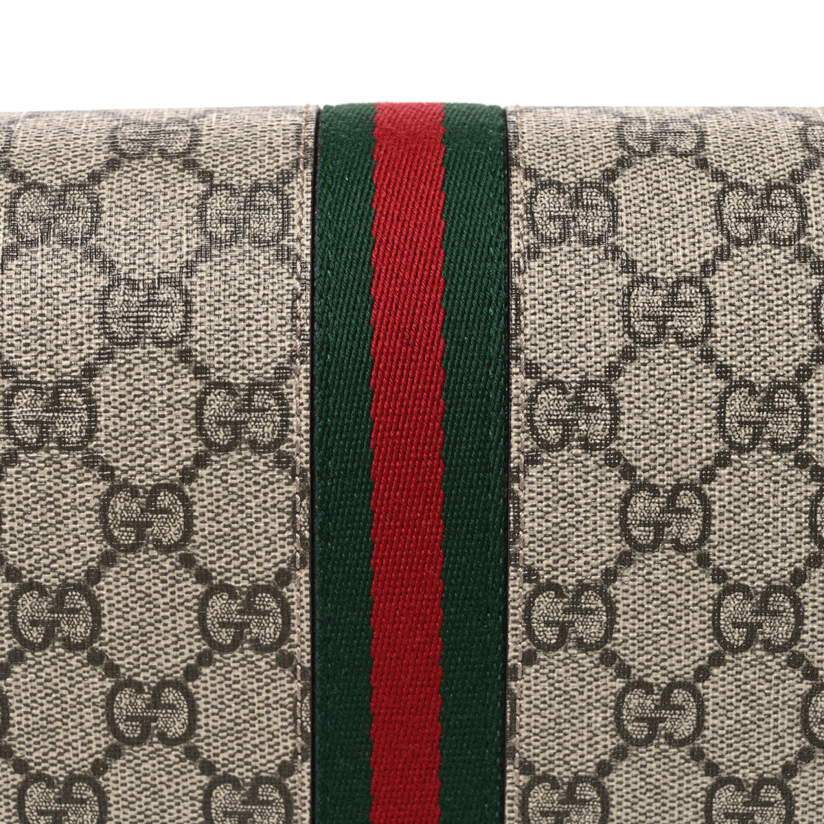Gucci GG Supreme Monogram Web Small Ophidia Flap Messenger Bag Brown 7 of 9