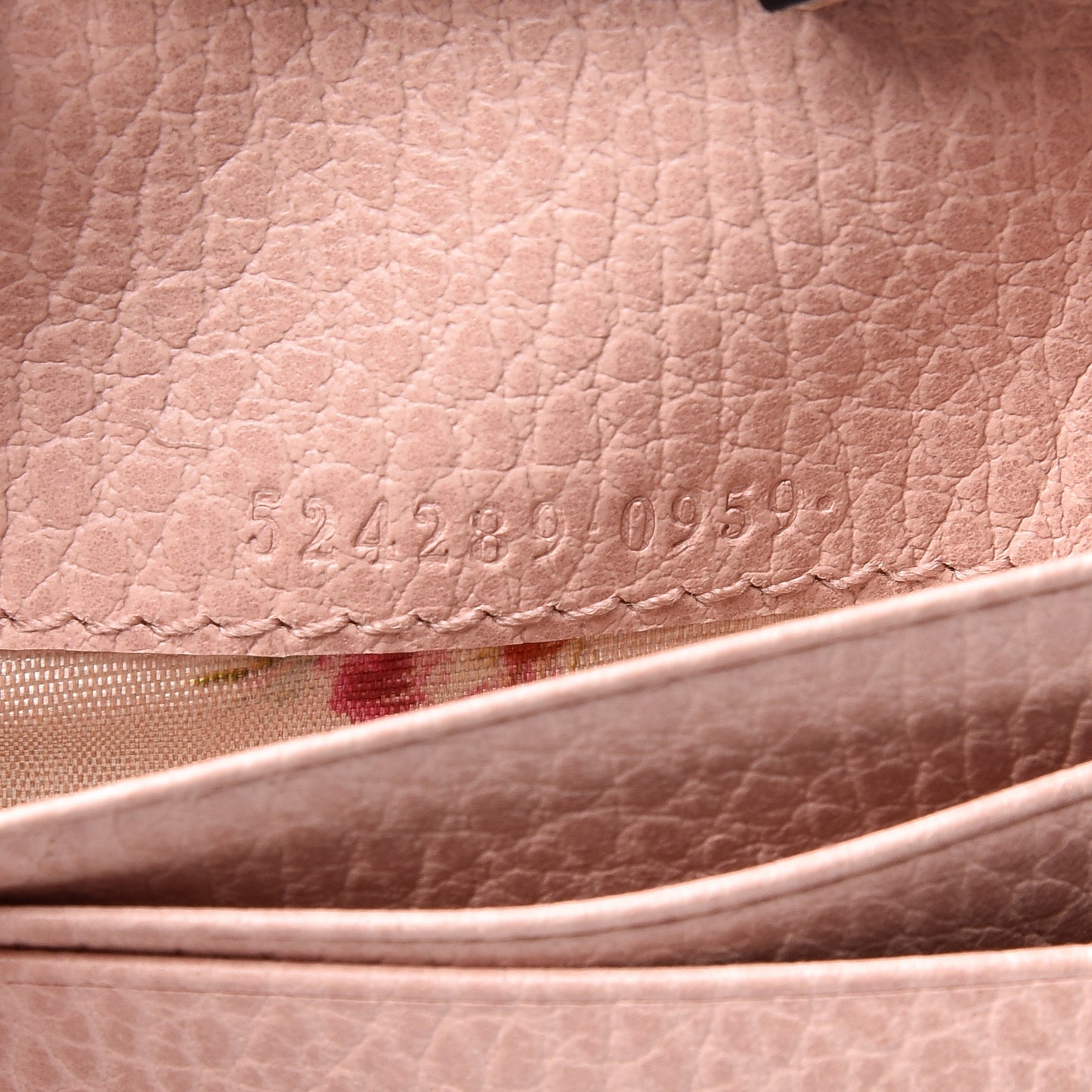 Calfskin GG Marmont Bow Card Case Black