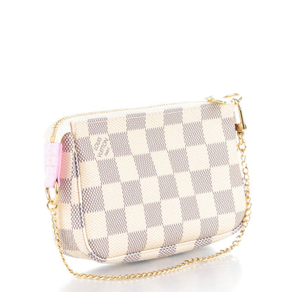Louis Vuitton Damier Azur 2016 Christmas Animation Mini Pochette Accessories 3 of 7