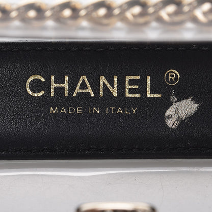 Chanel Vinyl Naked Boy Flap Black 7 of 8