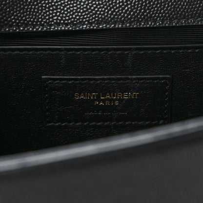 Saint Laurent Grain De Poudre Medium Classic Monogram Kate Tassel Satchel Black 6 of 9