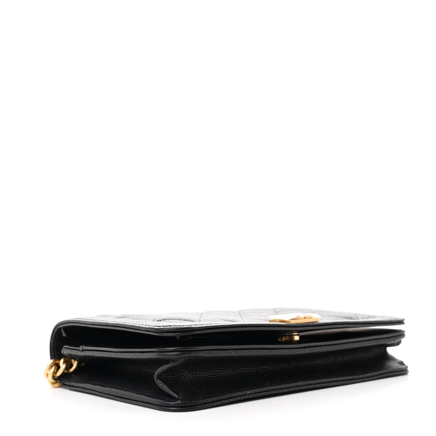 Chanel Caviar Quilted Boy Wallet On Chain WOC Black 4 of 11