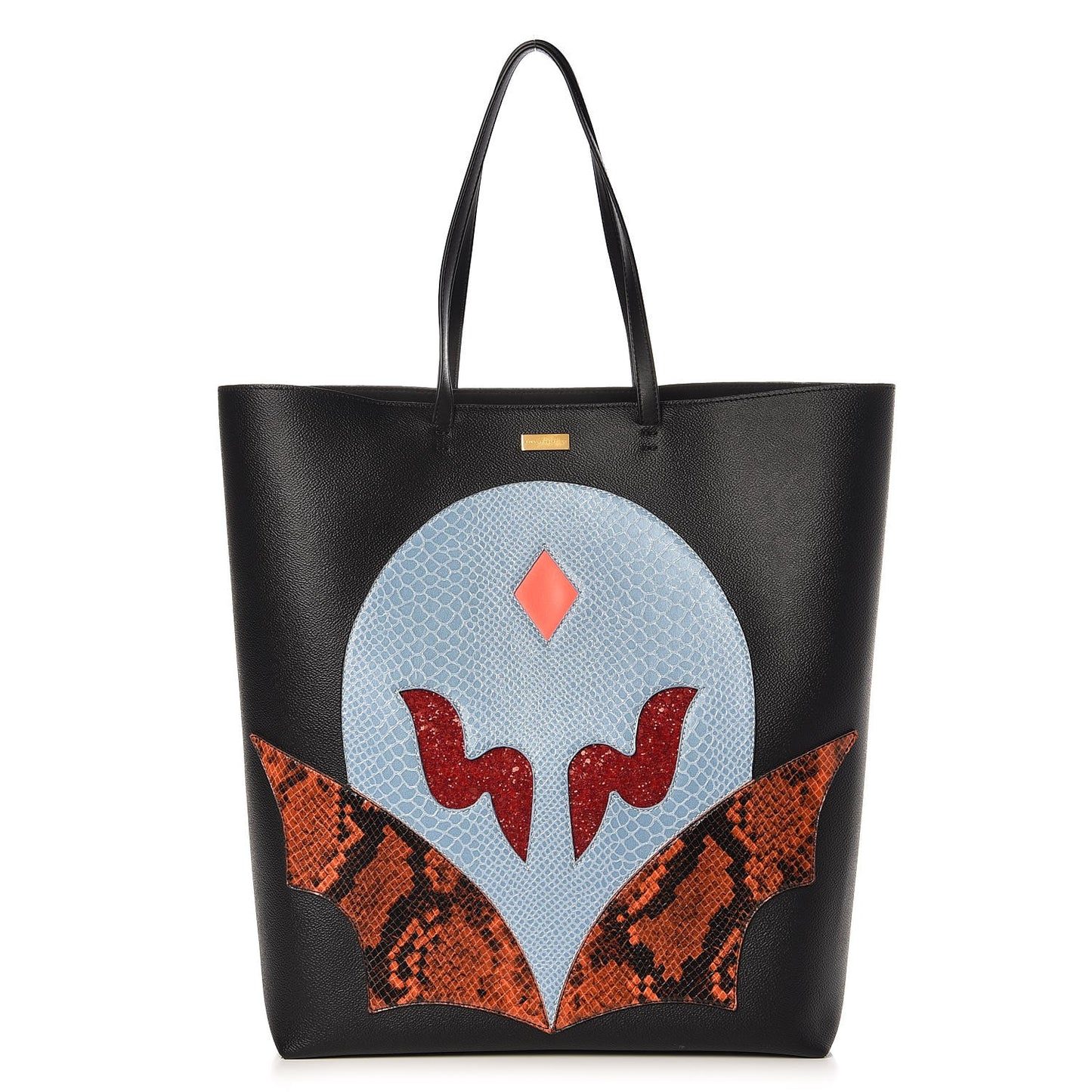 Faux Leather Superstellaheroes Tote Black Skylight