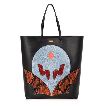 Stella McCartney Faux Leather Superstellaheroes Tote Black Skylight 1 of 10