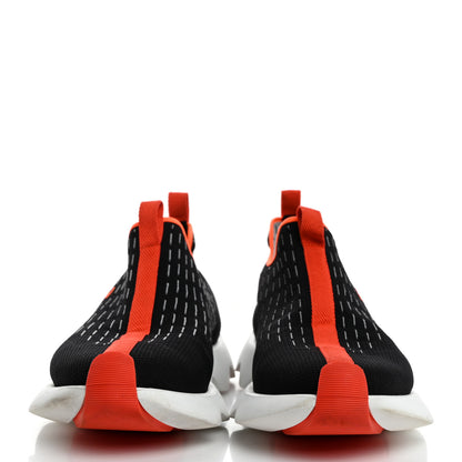 Hermes Technical Canvas Goatskin Mens Eclair Sneakers 42 Black 2 of 7