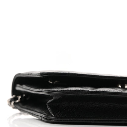 Chanel Caviar Quilted Wallet On Chain WOC Black 10 of 12