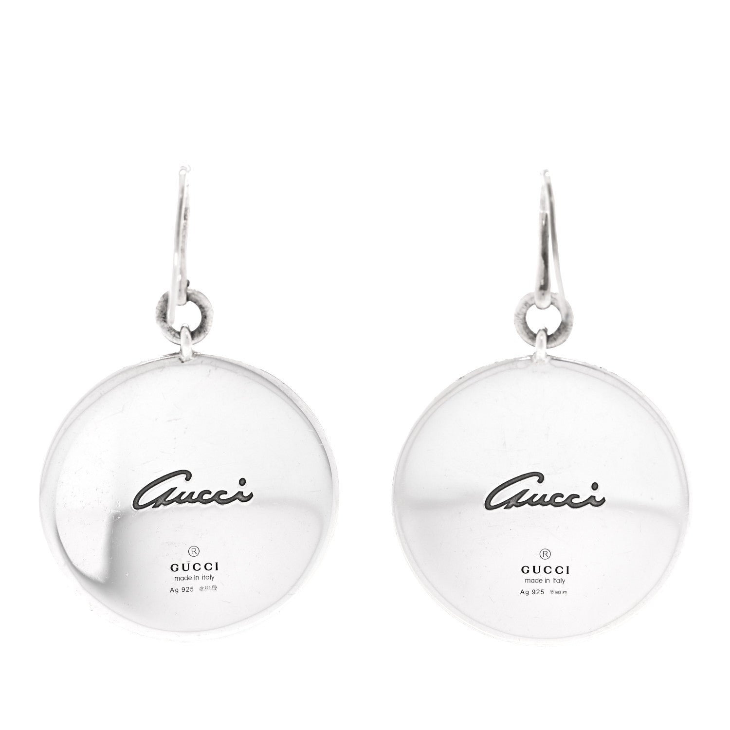 Gucci Sterling Silver Flora Butterfly Earrings 3 of 4