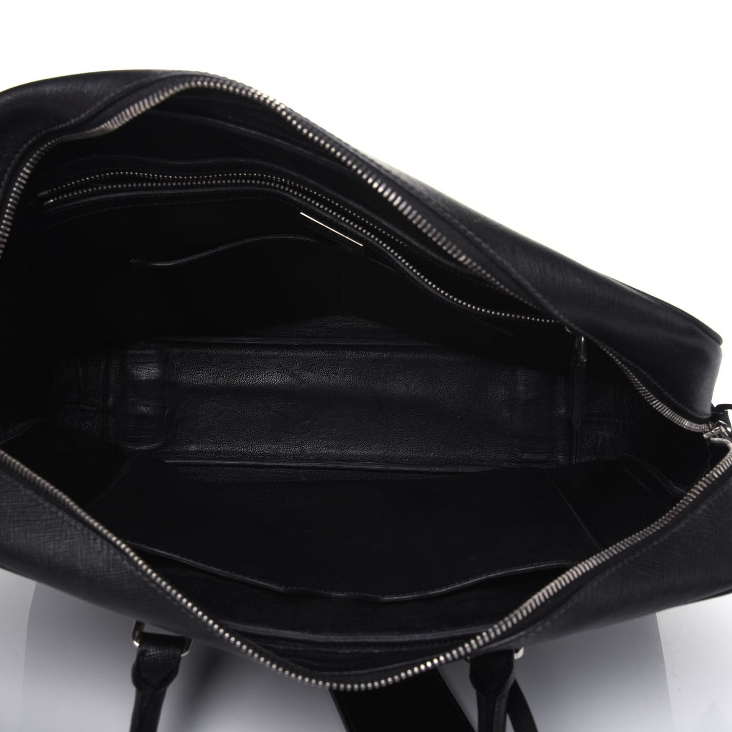 Saffiano Travel Briefcase Nero Black