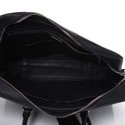 Prada Saffiano Travel Briefcase Nero Black 5 of 21