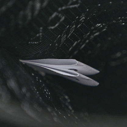 Prada Soft Calfskin Triangle Logo Embossed Small Double Handle Crossbody Tote Black 7 of 10