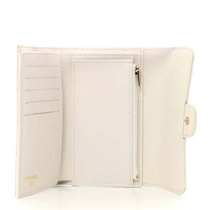 Chanel Caviar Quilted Medium Flap Wallet White 5 of 8