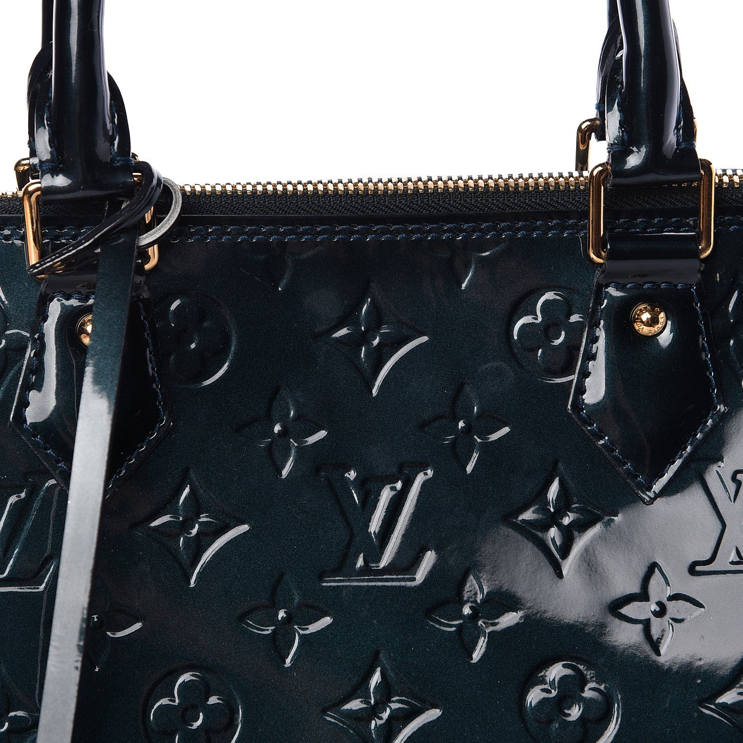 Louis Vuitton Vernis Alma GM Blue Nuit 8 of 11