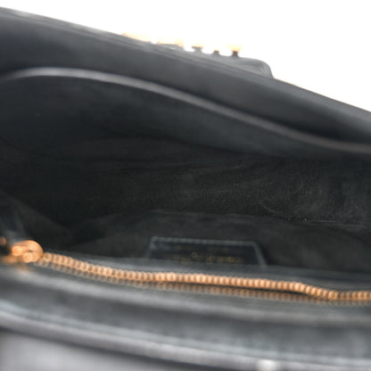 Christian Dior Calfskin D Fence Saddle Bag Black 5 of 15