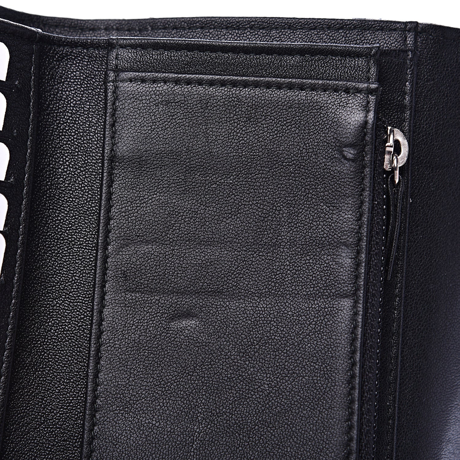 Chanel Lambskin Quilted CC Box Flap Wallet Black 12 of 13
