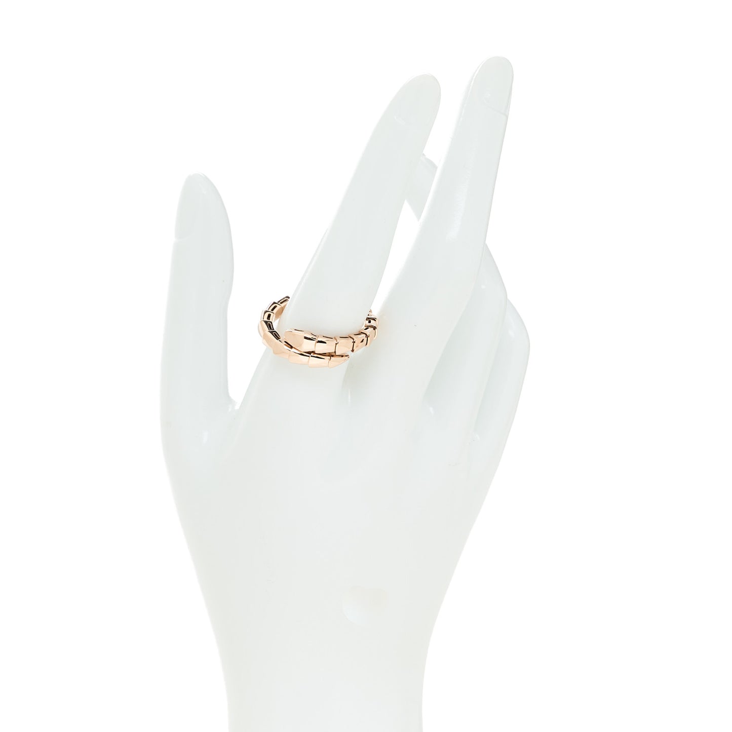 18K Rose Gold Serpenti Viper Ring 2XL