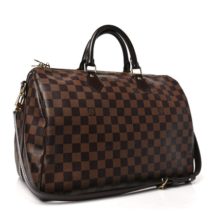 Louis Vuitton Damier Ebene Speedy Bandouliere 35 3 of 9