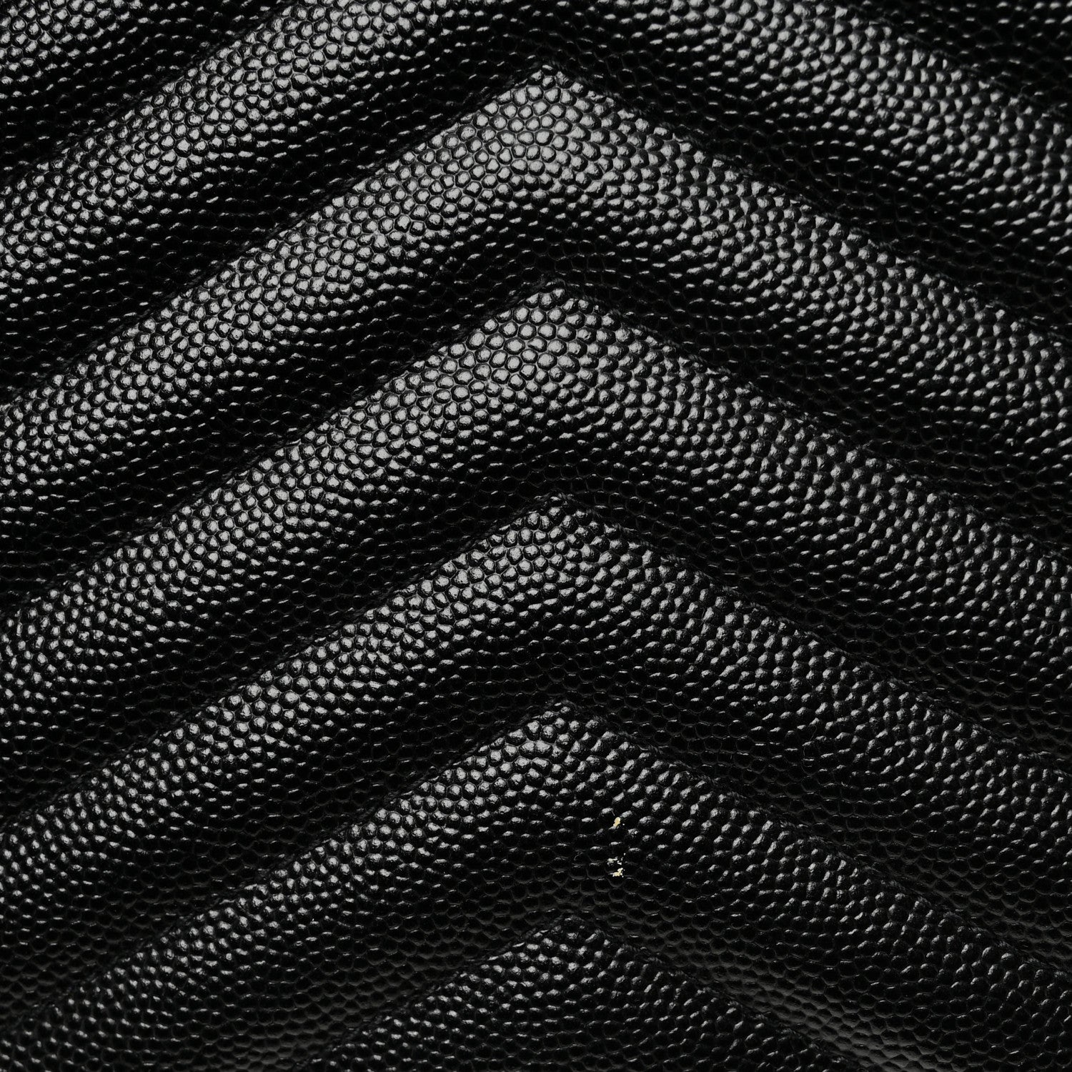 Saint Laurent Grain De Poudre Matelasse Chevron Monogram Chain Wallet Black 10 of 10