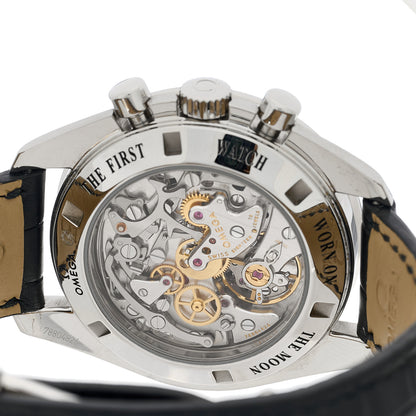 Omega Stainless Steel Alligator 42mm Speedmaster Moonwatch Professional Chronograph Manual Winding Watch Black 311.33.42.30.01.002 4 of 4