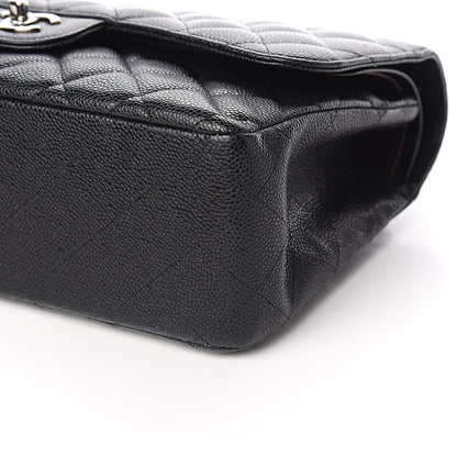 Chanel Caviar Quilted Jumbo Double Flap Black 9 of 12