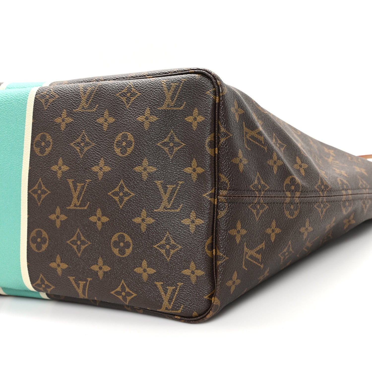 Louis Vuitton Monogram My LV Heritage Neverfull Turquoise White 10 of 11