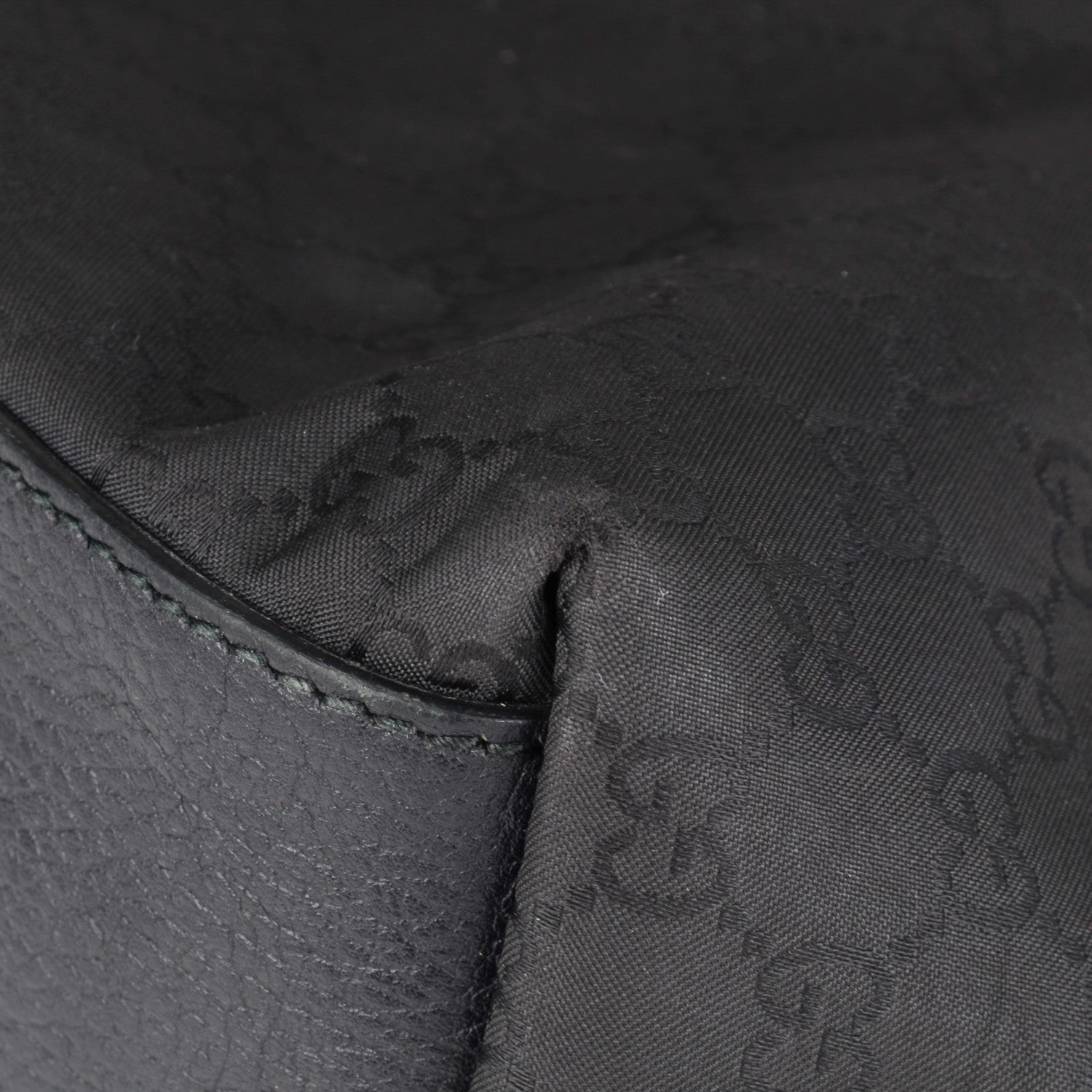 Gucci Nylon Monogram Large Tote Black 9 of 10