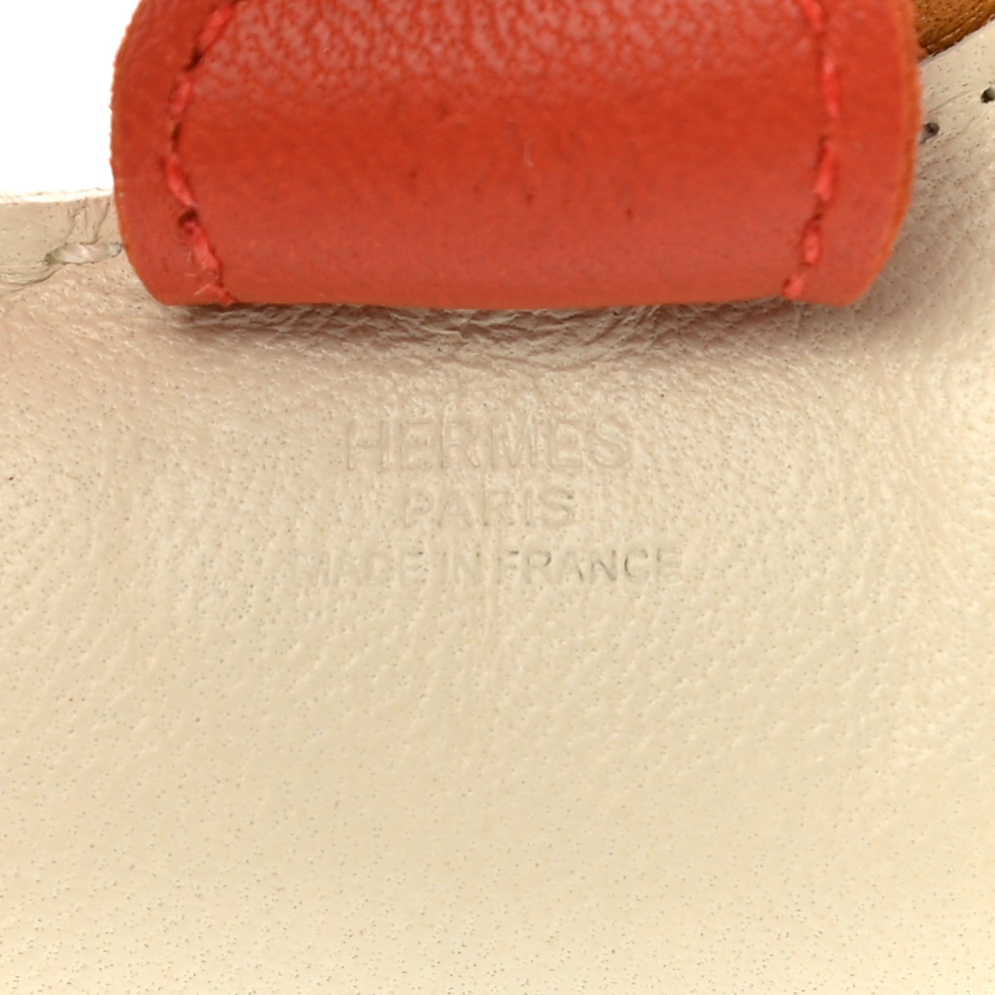 Milo Lambskin Grigri Rodeo Horse Bag Charm PM Craie Sesame Cornaline